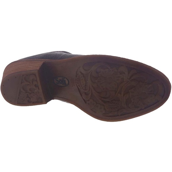 New Sofft Ameera Black Leather Mules with Brown Heel - Picture 7 of 14